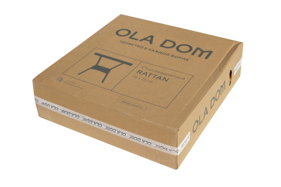 Стол пластиковый Ola Dom 76x76см квадратный (коричневый)