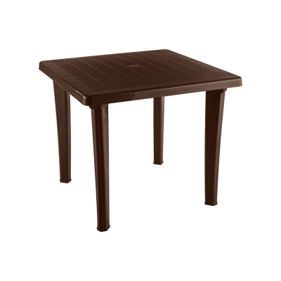 Стол пластиковый  квадратный (шоколад)