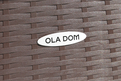 Стол пластиковый Ola Dom 76x76см квадратный (коричневый)