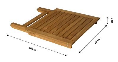 Стол квадратный раскладной  Дятел арт.G-001-OAK 